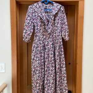 Vintage 80s Laura Ashley Dress GREAT Condition